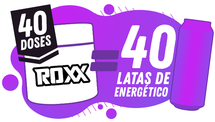 Roxx Energético 40 doses Chicletes